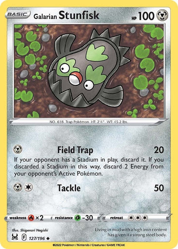 Galarian Stunfisk [127/196] [Lost Origin] Reverse Holofoil