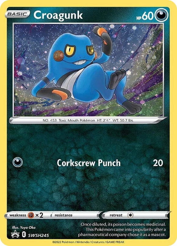 Croagunk (Cosmos Holo) [SWSH245] [Sword & Shield Promo Cards] Holofoil