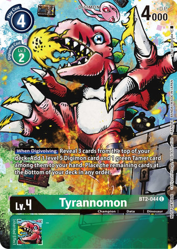 Tyrannomon - BT2-044 (25th Special Memorial Pack) [BT2-044] [Release Special Booster] Foil