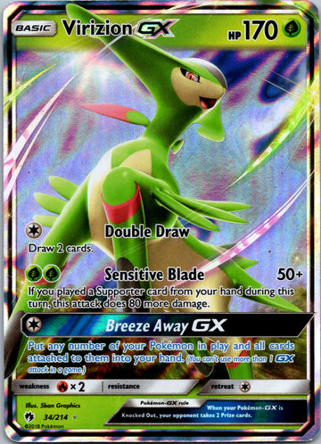 Virizion GX (034/214) [Sun & Moon: Lost Thunder]