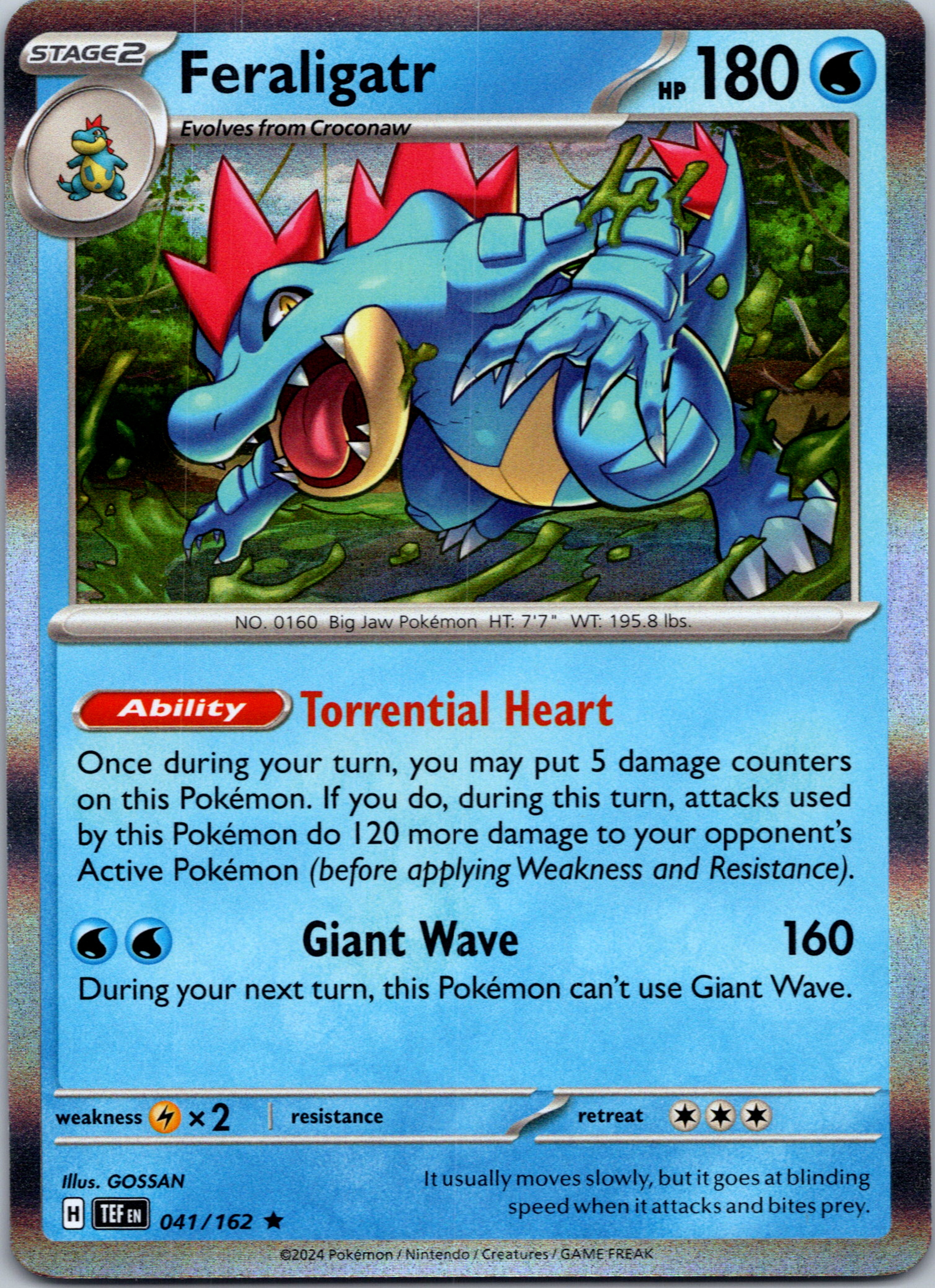 Feraligatr [41/162] - (Temporal Forces) Holofoil