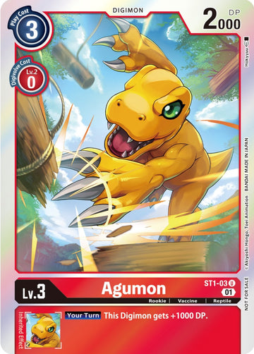 Agumon - ST1-03 (ST-11 Special Entry Pack) [ST1-03] [Starter Deck 01: Gaia Red] Foil