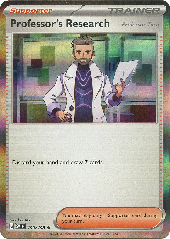 Professor's Research - 190/198 [190/198] [Scarlet & Violet Base Set] Reverse Holofoil