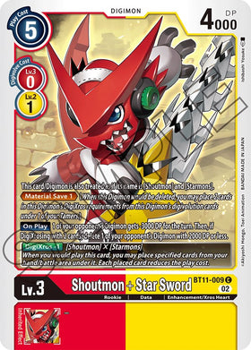 Shoutmon + Star Sword [BT11-009] [Dimensional Phase] Normal