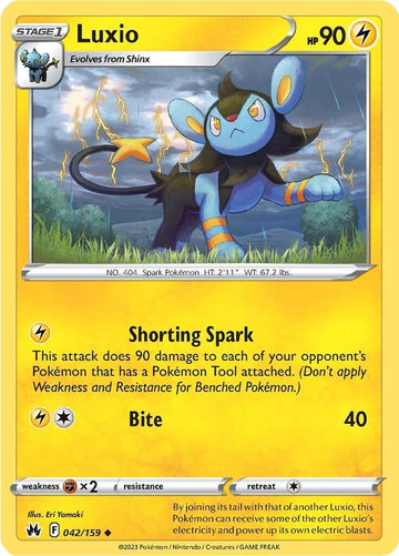 Luxio (42) [042/159] [Crown Zenith] Reverse Holofoil
