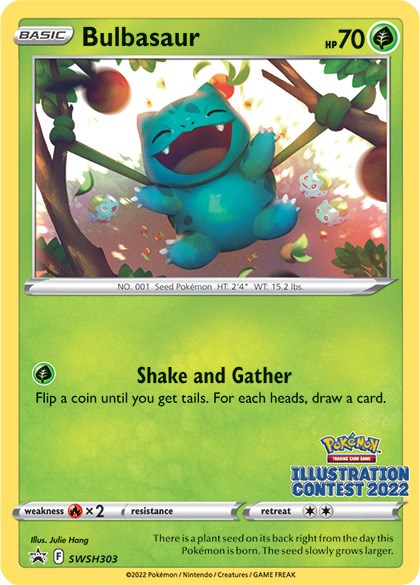 Bulbasaur (Illustration Contest 2022) [SWSH303] [Sword & Shield Promo Cards]