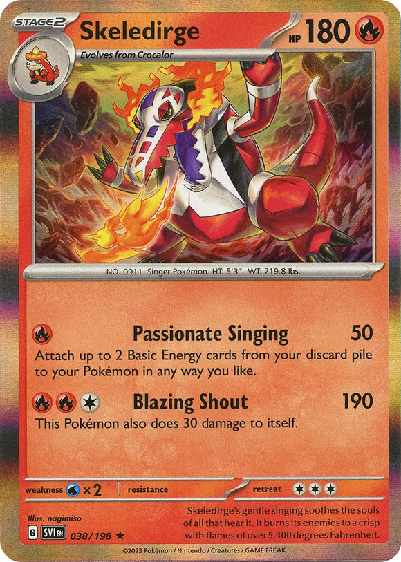 Skeledirge [038/198] - (SV01 Scarlet & Violet Base Set) Holofoil