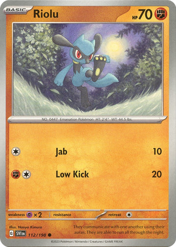 Riolu - 112/198 [112] - (SV01 Scarlet & Violet Base Set)