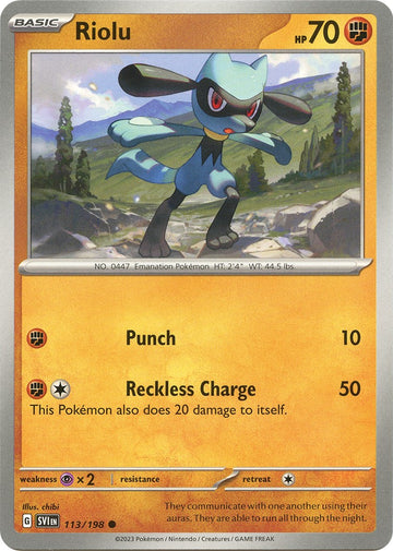 Riolu - 113/198 [113] - (SV01 Scarlet & Violet Base Set)