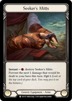 Seeker's Mitts [OUT177] (Outsiders)  Cold Foil