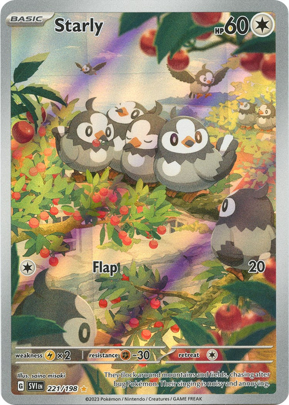 Starly - 221/198 [221] - (SV01 Scarlet & Violet Base Set) Holofoil