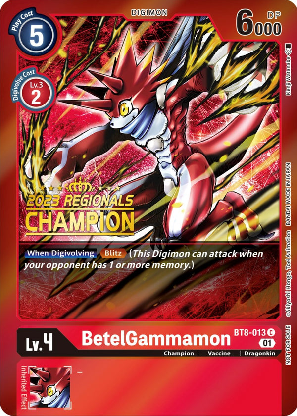 BetelGammamon (Double Pack Set 02) [BT8-013] [New Awakening] Foil