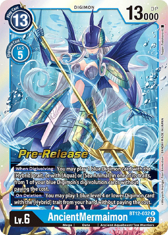 AncientMermaimon [BT12-032] [Across Time Pre-Release Cards] Foil