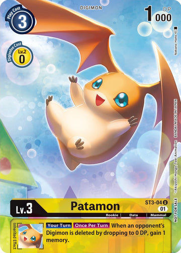Patamon - ST3-04 (Official Tournament Pack Vol.9) [ST3-04 U] [Starter Deck 03: Heaven's Yellow] Foil