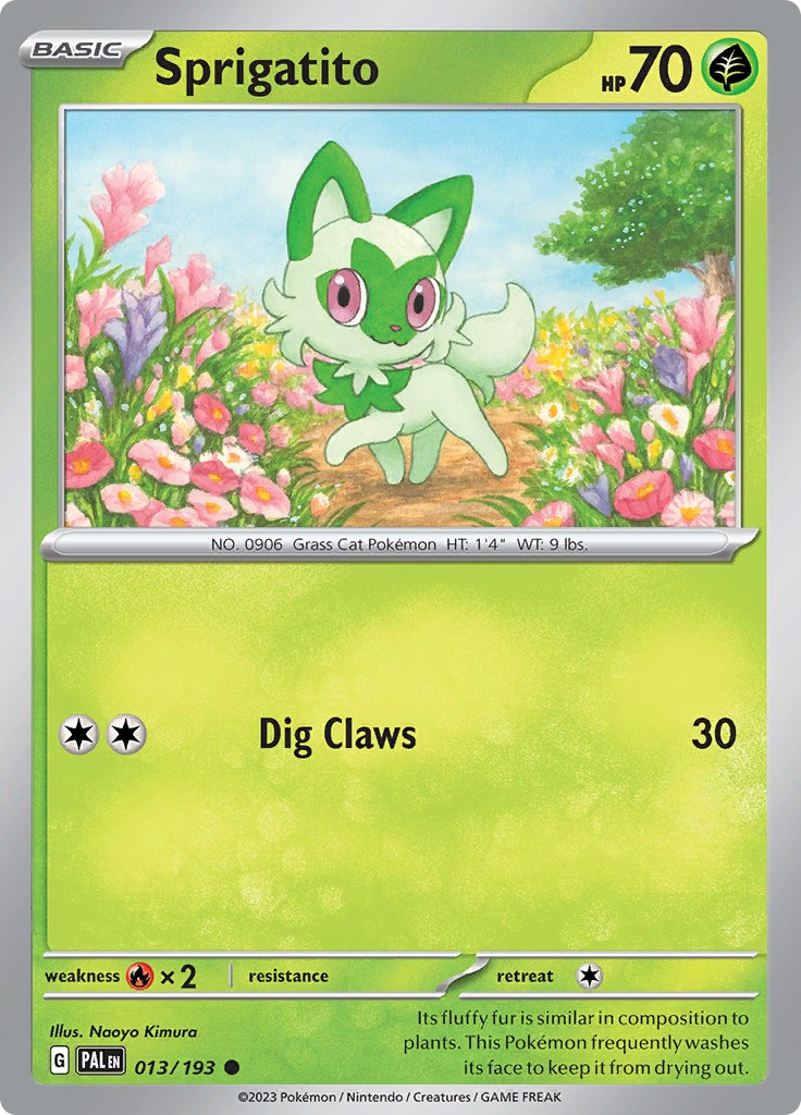 Sprigatito - 013/193 [013/193] [Paldea Evolved] Reverse Holofoil