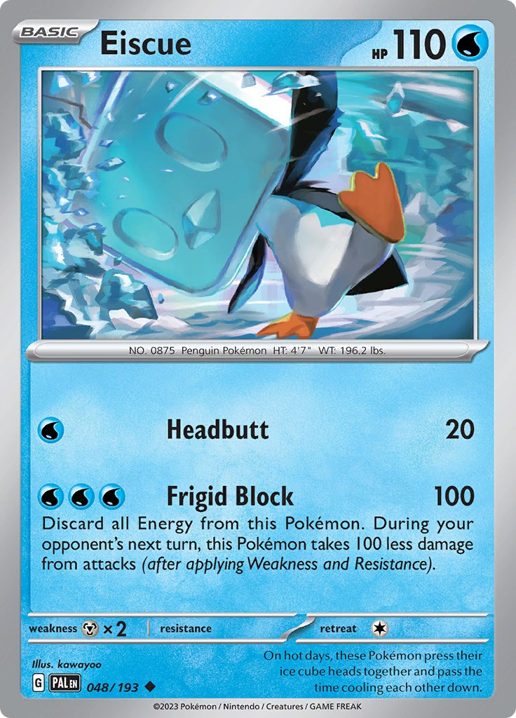 Eiscue - 048/193 [048/193] [Paldea Evolved] Reverse Holofoil