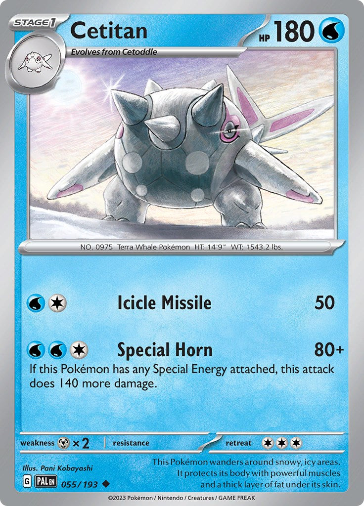 Cetitan - 055/193 [055/193] [Paldea Evolved] Reverse Holofoil