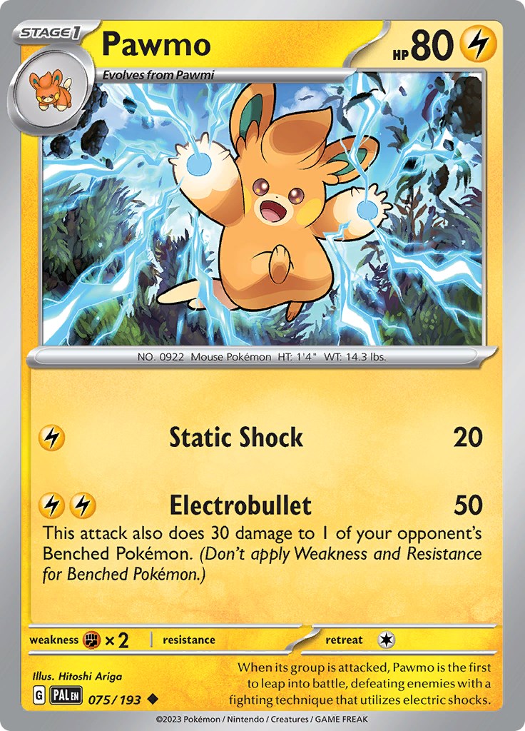 Pawmo [075/193] [Paldea Evolved] Reverse Holofoil