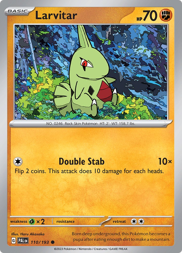 Larvitar [110/193] [Paldea Evolved] Reverse Holofoil