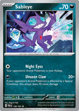 Sableye [136/193] [Paldea Evolved] Reverse Holofoil