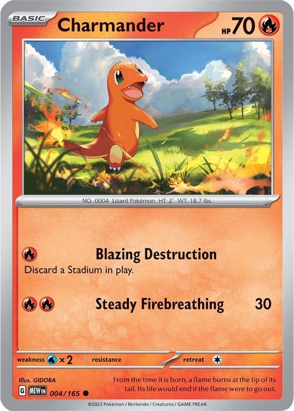 Charmander (004/165) [Scarlet & Violet:  151] Reverse Holofoil