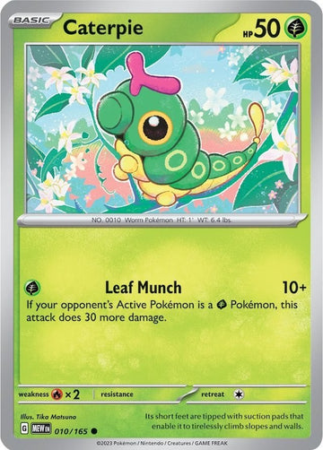 Caterpie (010/165) [Scarlet & Violet:  151] Reverse Holofoil