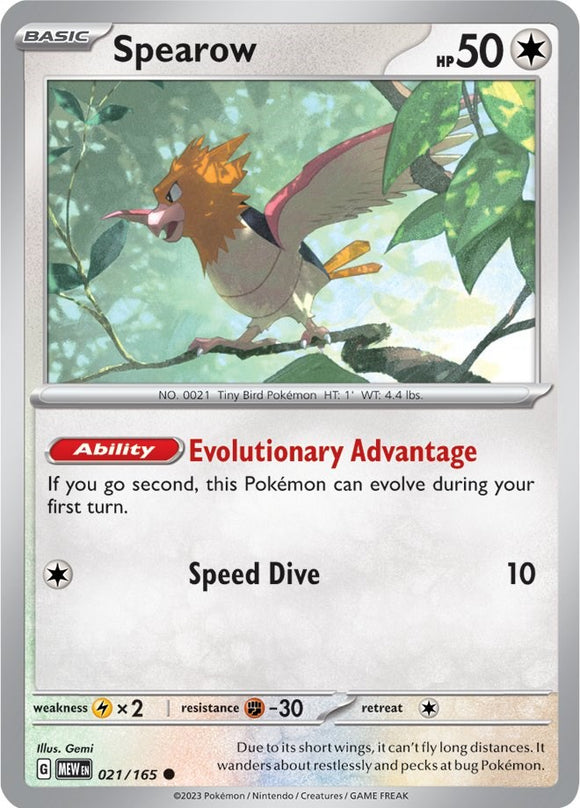 Spearow (021/165) [Scarlet & Violet:  151]