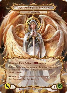 Figment of Protection // Aegis, Archangel of Protection (Marvel) [DTD007] [Dusk till Dawn] Cold Foil