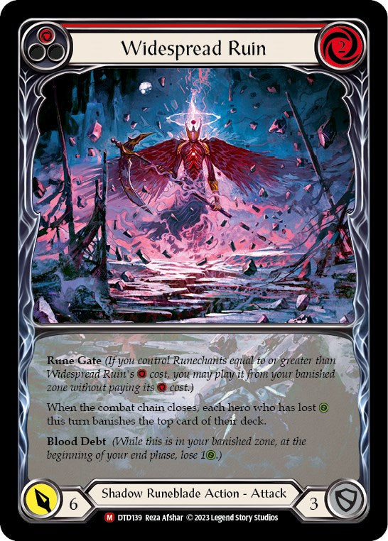 Widespread Ruin (Extended Art) [DTD139] (Dusk Till Dawn)  Rainbow Foil