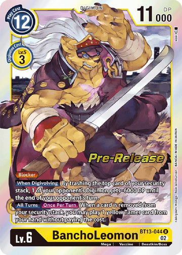BanchoLeomon [BT13-044] [Versus Royal Knight Pre-Release Cards] Foil