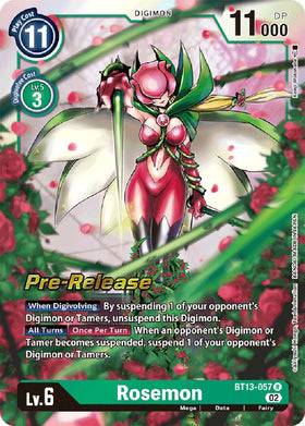 Rosemon [BT13-057 R] [Versus Royal Knights Pre-Release Cards] Foil