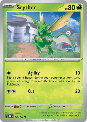 Scyther [004/197] [Obsidian Flames] Reverse Holofoil