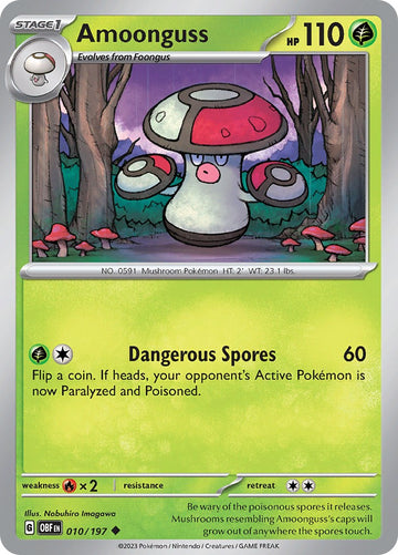 Amoonguss [010/197] [Obsidian Flames] Reverse Holofoil