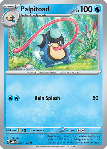 Palpitoad [051/197] [Obsidian Flames] Reverse Holofoil