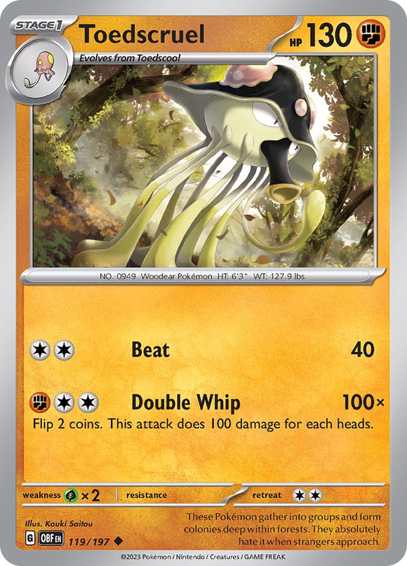 Toedscruel [119/197] [Obsidian Flames] Reverse Holofoil
