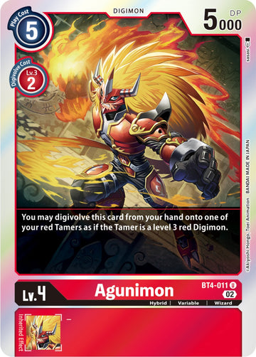 Agunimon (Resurgence Booster Reprint) [BT4-011] [Resurgence Booster] Foil
