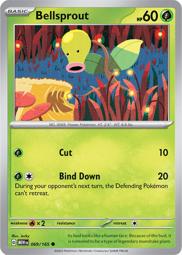 Bellsprout (069/165) [Scarlet & Violet:  151] Reverse Holofoil