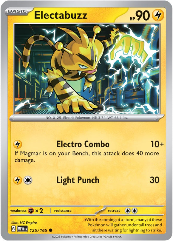 Electabuzz (125/165) [Scarlet & Violet:  151] Reverse Holofoil