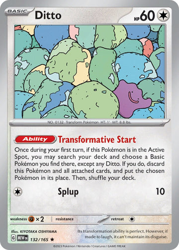 Ditto (132/165) [Scarlet & Violet:  151] Reverse Holofoil