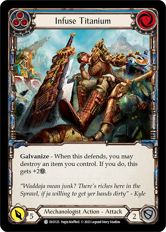 Infuse Titanium (Blue) [EVO125] [Bright Lights] Rainbow Foil