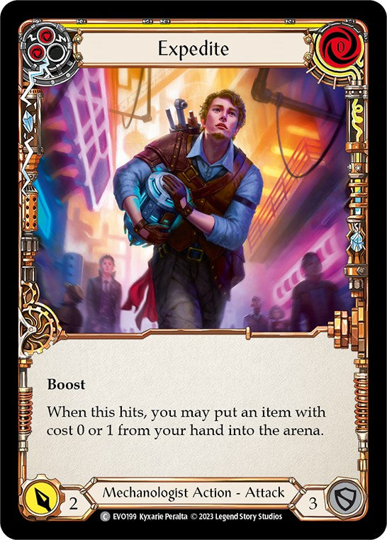 Expedite (Yellow) [EVO199] [Bright Lights] Rainbow Foil