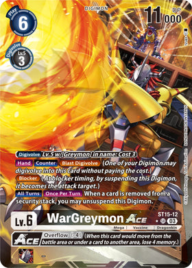 WarGreymon ACE (Alternate Art) [ST15-12 SR] [Starter Deck 15: Dragon of Courage] Foil