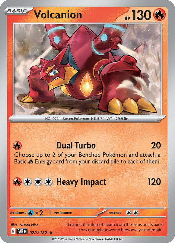 Volcanion (022/182) - [Scarlet & Violet: Paradox Rift] Reverse Holofoil