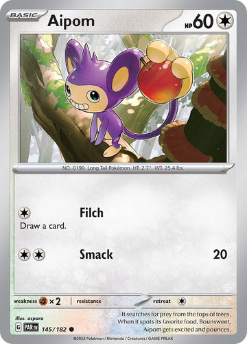 Aipom (145/182) - [Scarlet & Violet: Paradox Rift] Reverse Holofoil