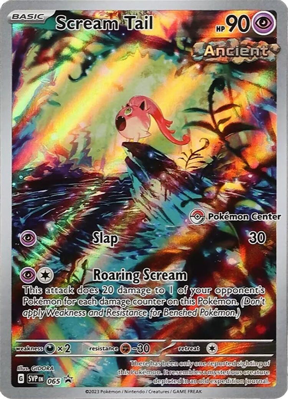 Scream Tail - (Pokemon Center Exclusive) [065] - (SV Scarlet & Violet Promo Cards) Holofoil
