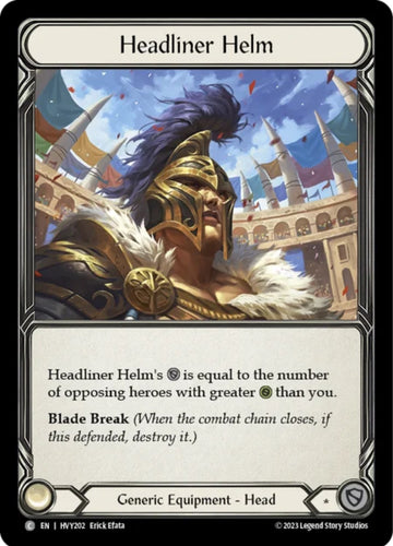 Headliner Helm [HVY202] [Heavy Hitters] Cold Foil
