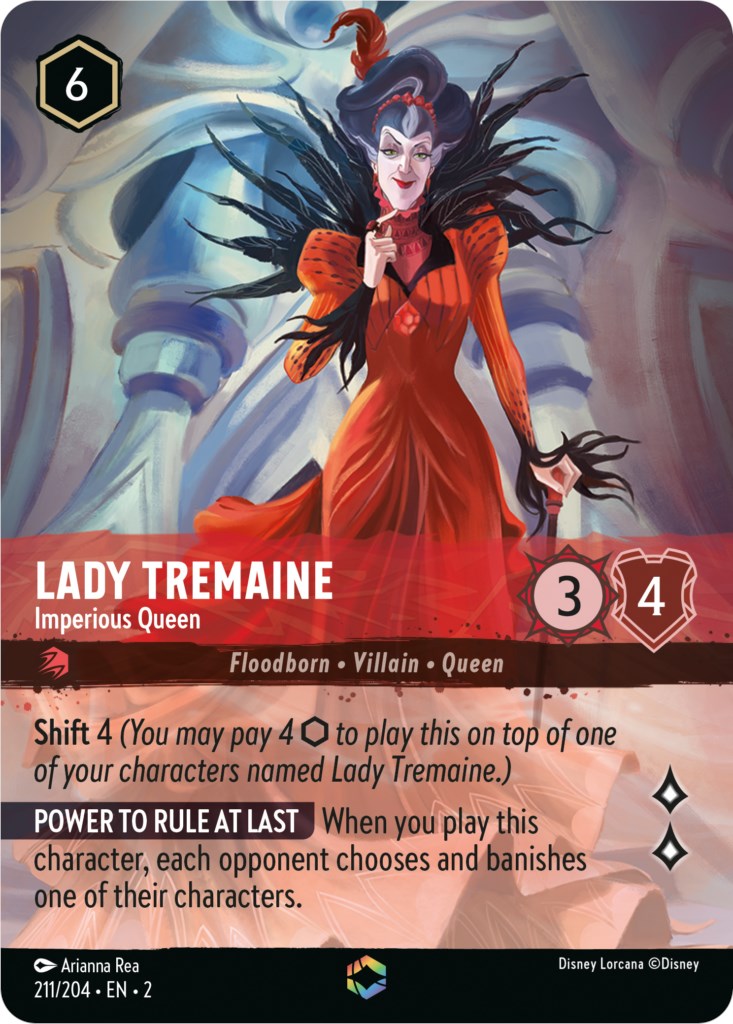 Lady Tremaine - Imperious Queen (Alternate Art) 211/204 (Rise of the Floodborn) Holofoil