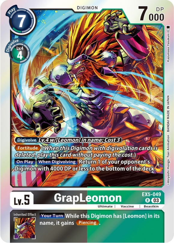GrapLeomon [EX5-049] [Animal Colosseum] Foil
