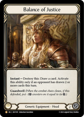 Balance of Justice [HVY195] [Heavy Hitters] Cold Foil