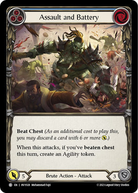 Assault and Battery (Blue) [HVY028] [Heavy Hitters] Rainbow Foil